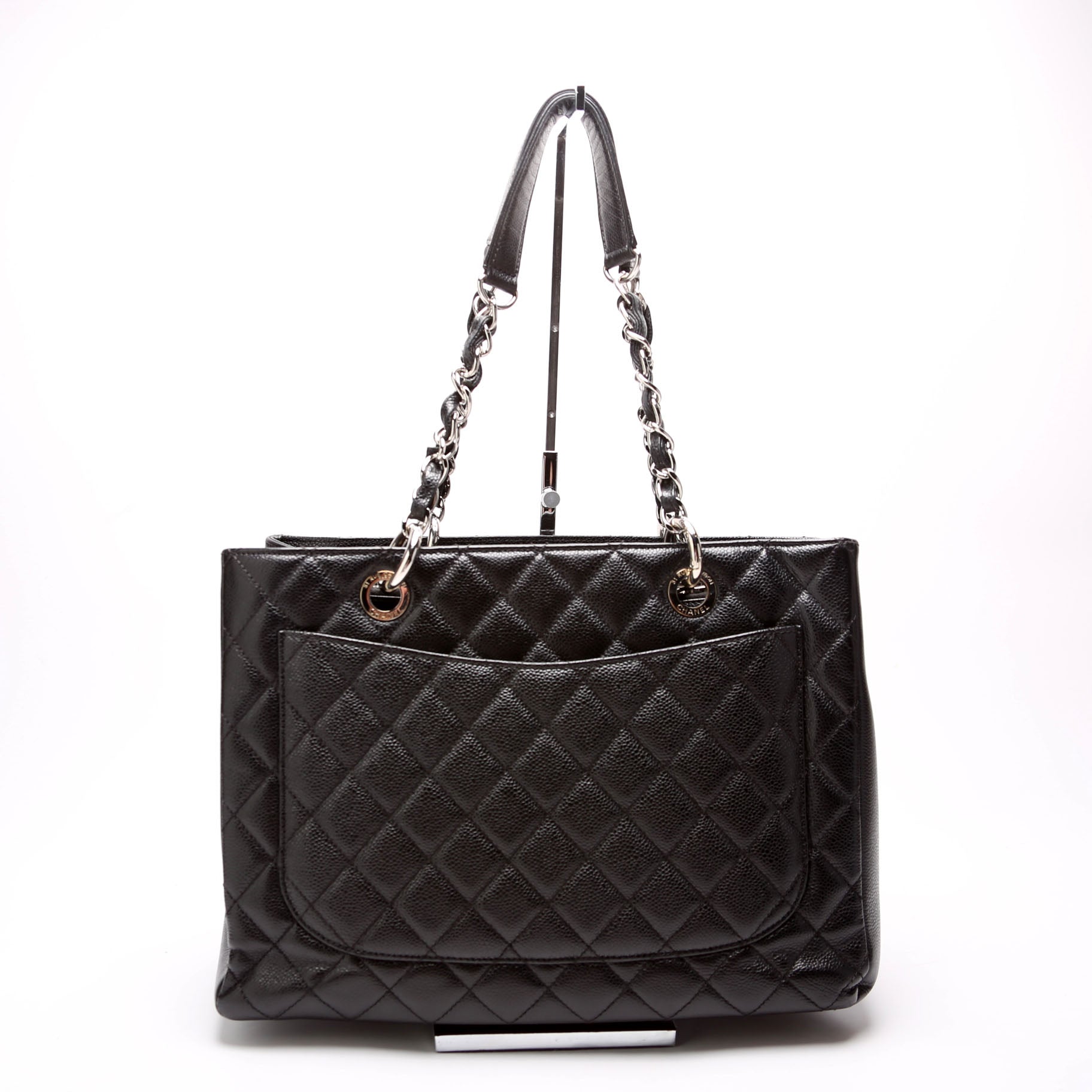 Grand Shopping Tote Caviar Black