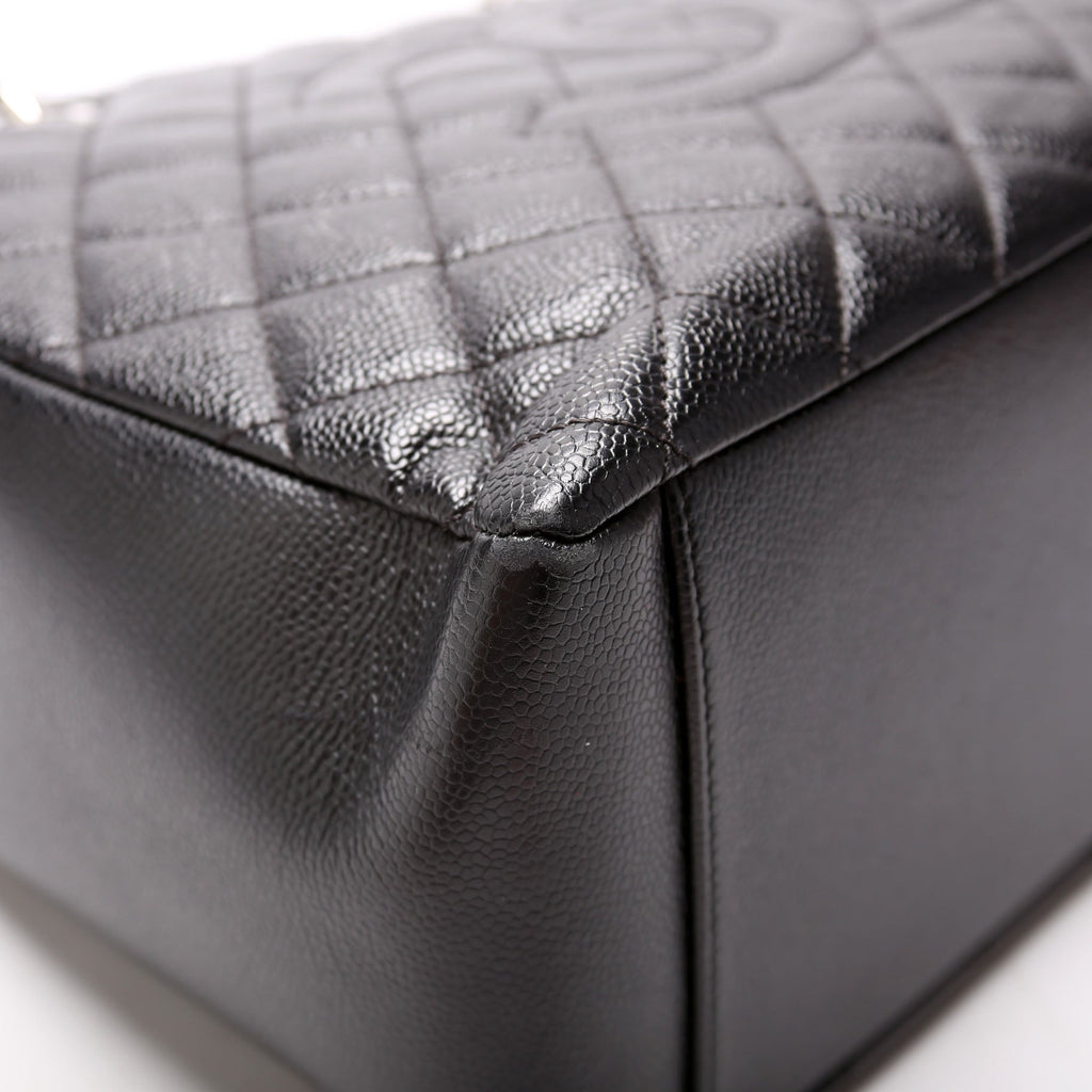 Grand Shopping Tote Caviar Black
