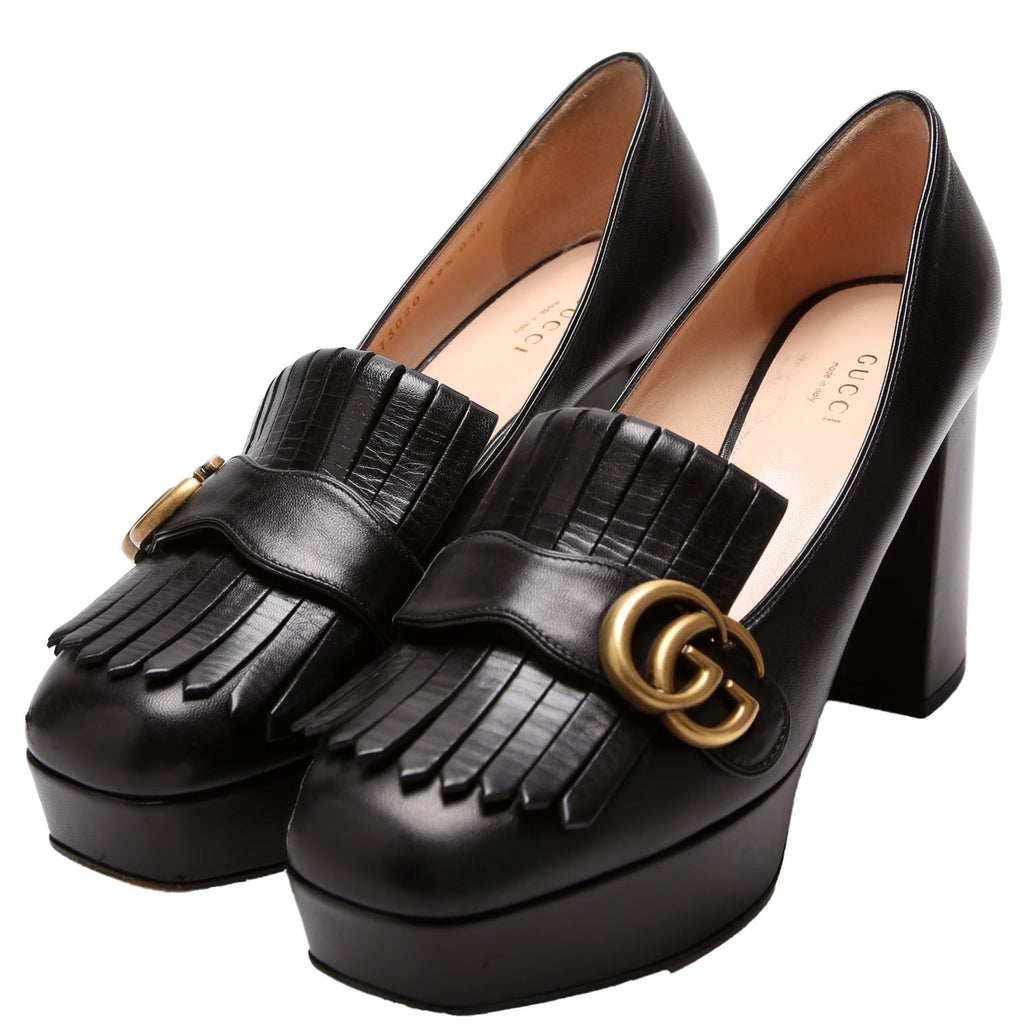 Marmont Fringe Pumps Size 39.5 Black