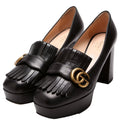 Marmont Fringe Pumps Size 39.5 Black