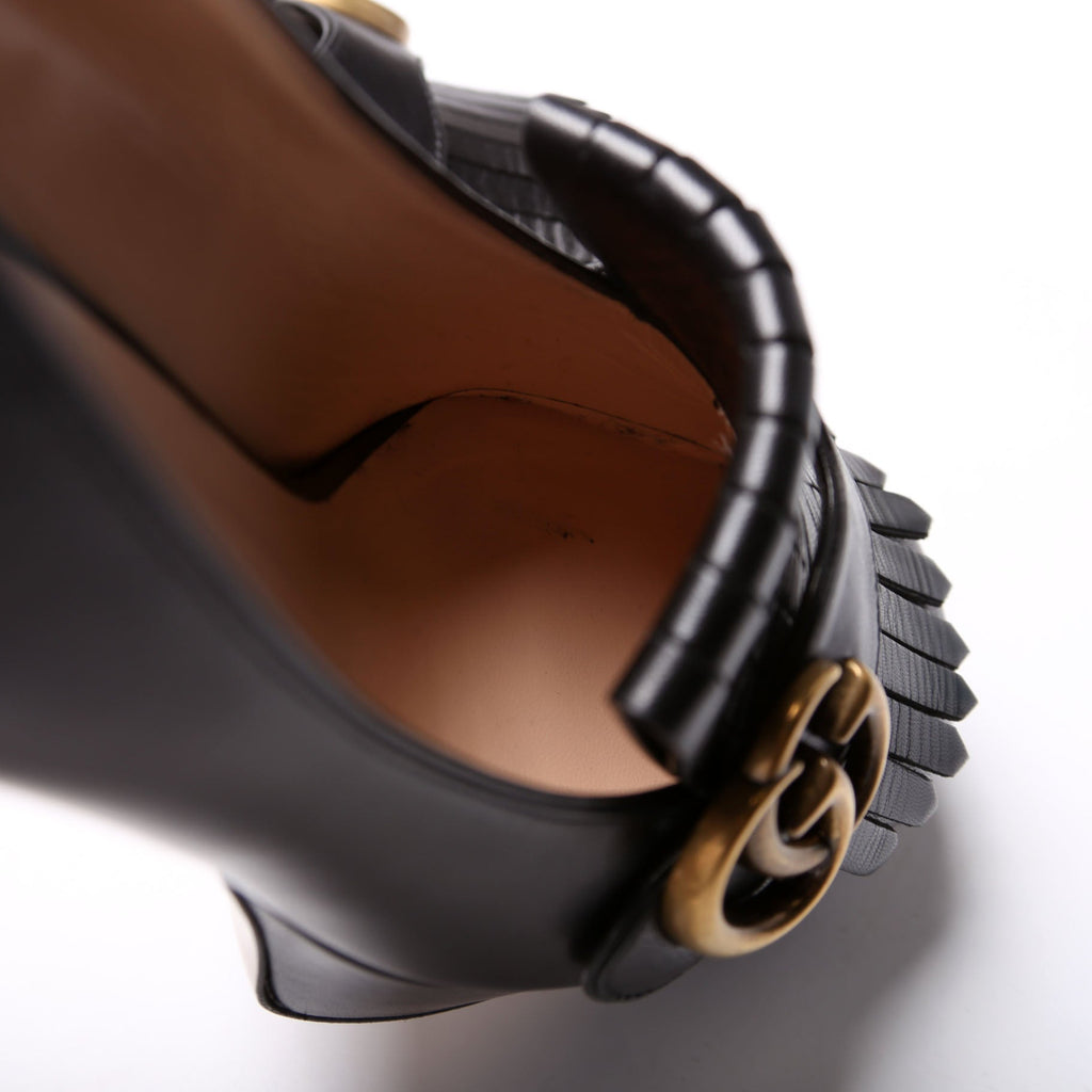 Marmont Fringe Pumps Size 39.5 Black