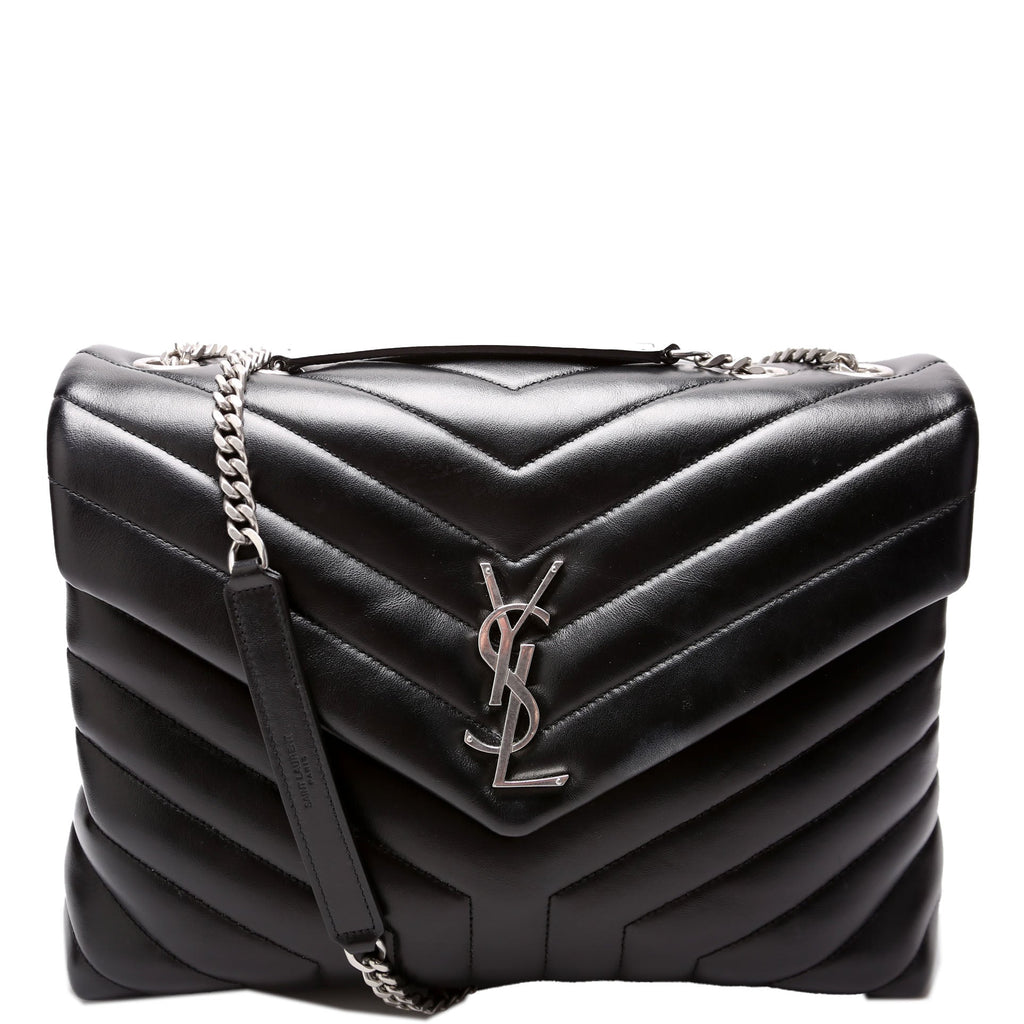 SAINT LAURENT LouLou Medium Quilted 574946 Black