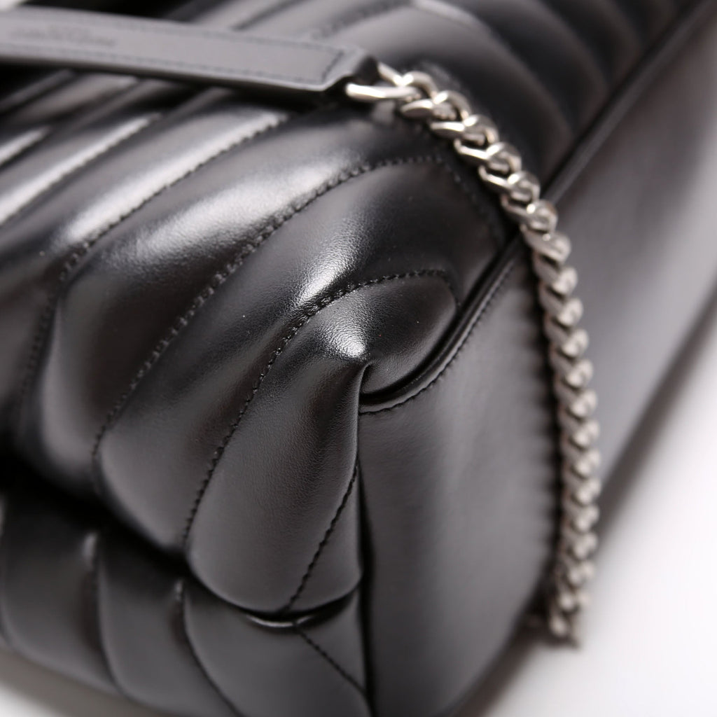 SAINT LAURENT LouLou Medium Quilted 574946 Black