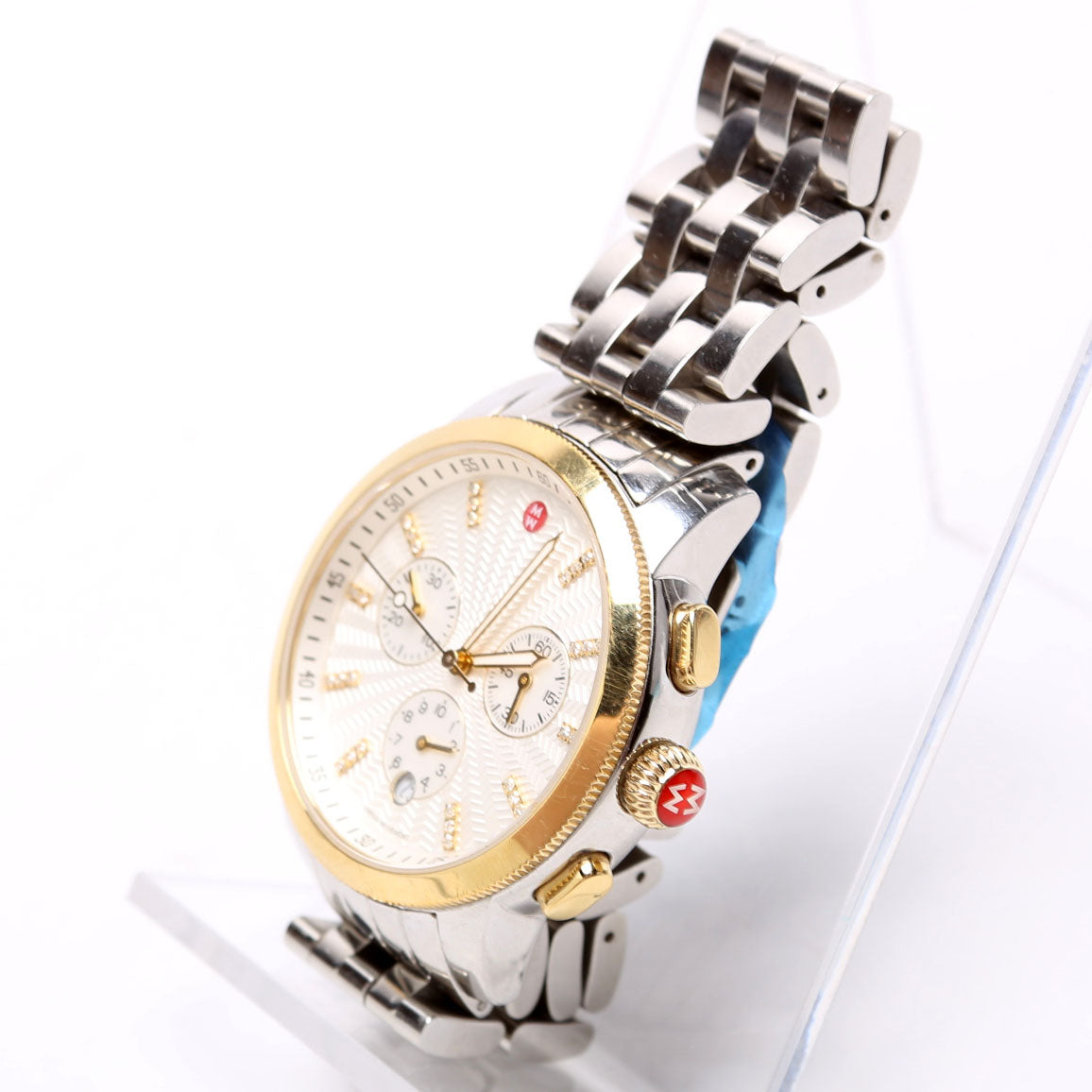 Uptown Stainless Steel Watch With 0.12 Ct Diamonds