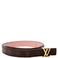LV Iconic 20MM Reversible Monogram/Leather Belt Size 75/30 Pink