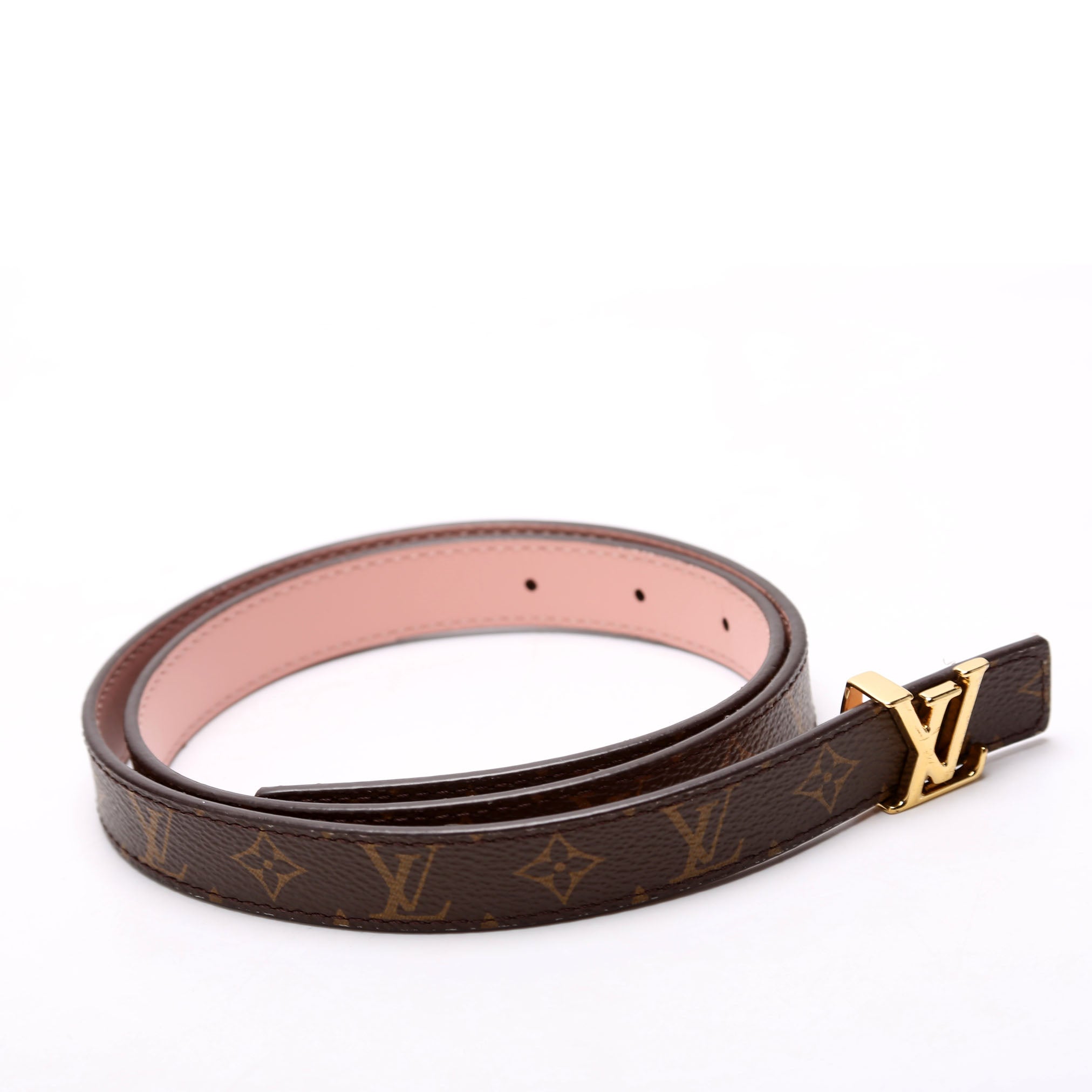 LV Iconic 20MM Reversible Monogram/Leather Belt Size 75/30 Pink