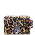 Card Holder Cheetah Print Gold