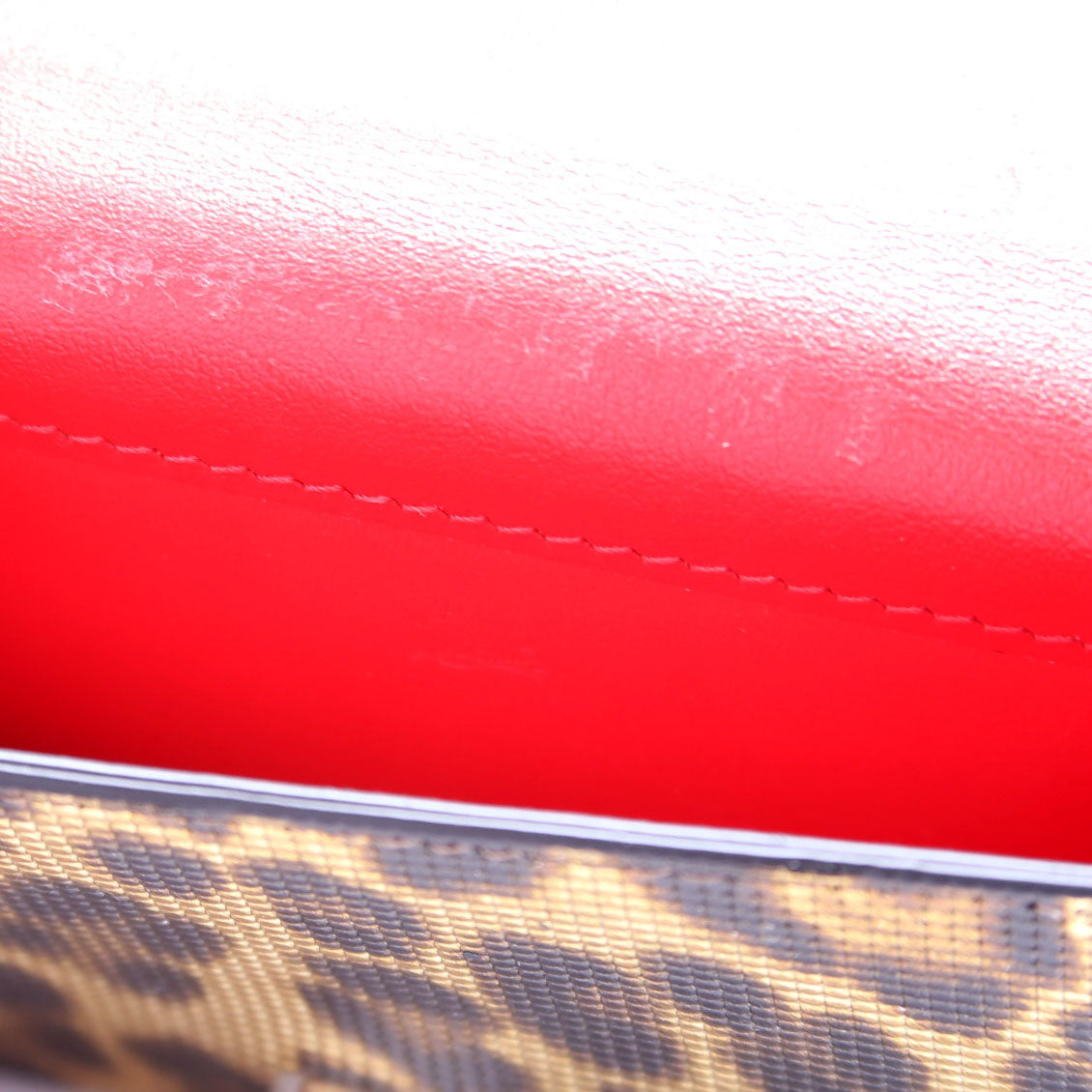 Card Holder Cheetah Print Gold