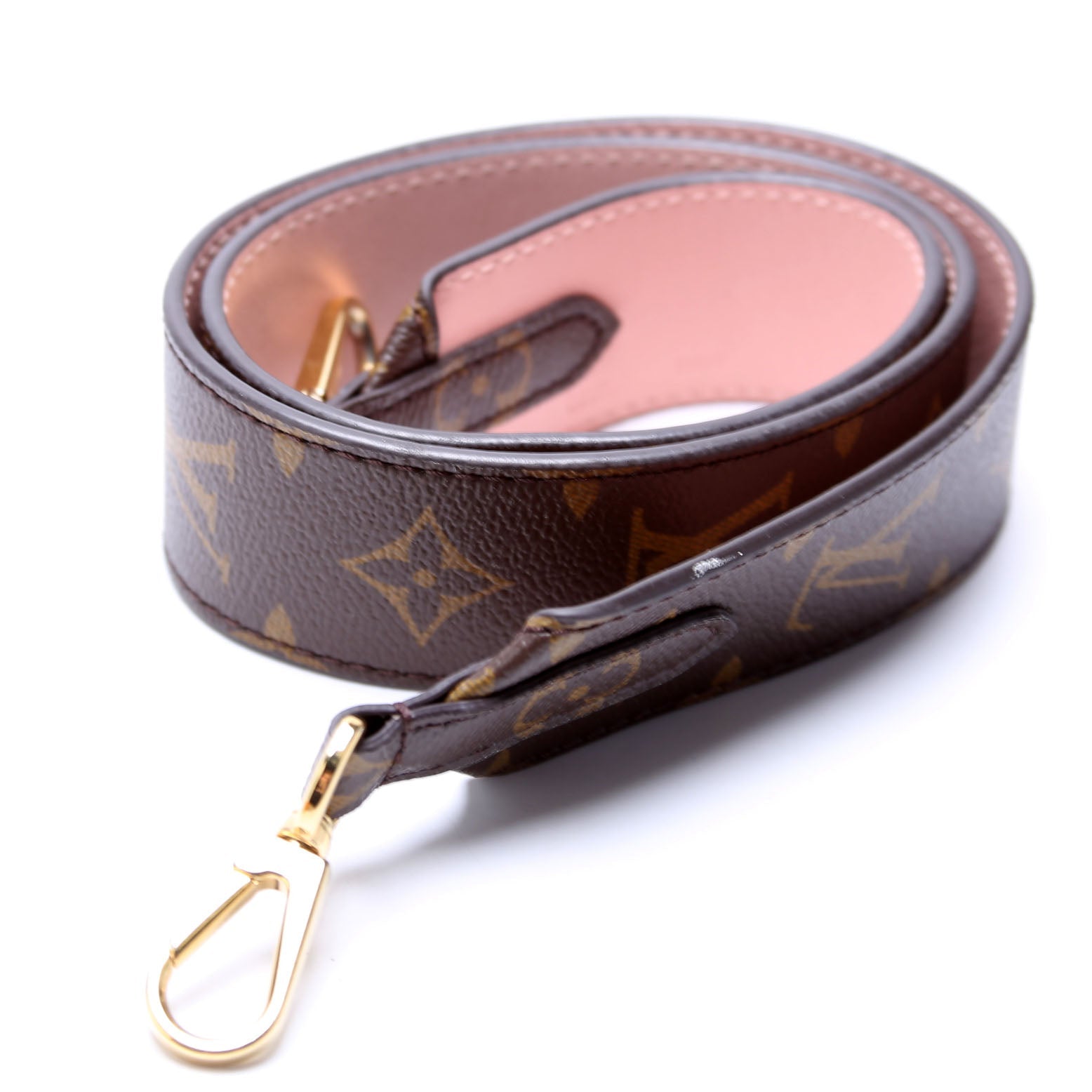 Bandouliere Monogram/Leather Strap Pink