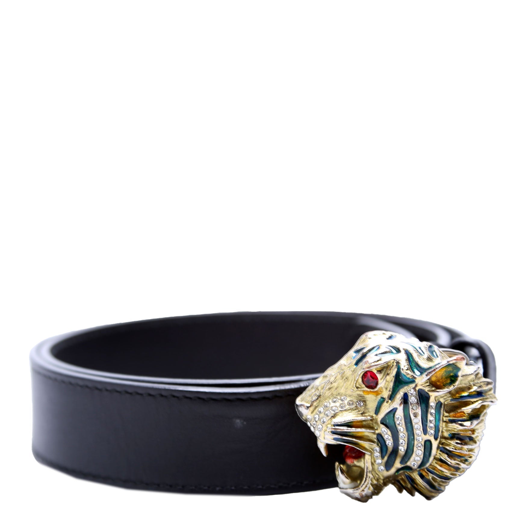 543152 Tiger Head Belt Size 80/32 Black