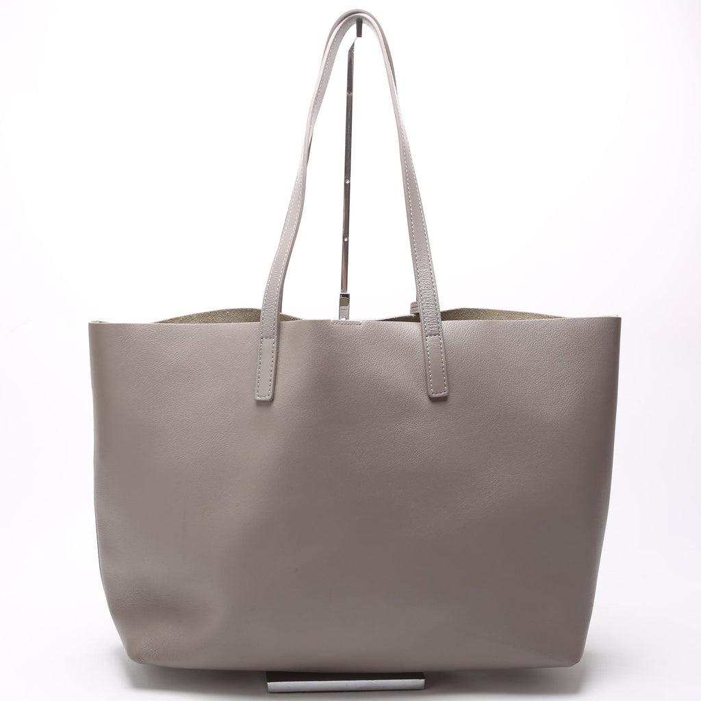Shopping Bag East/West Supple Leather 600281 Grey