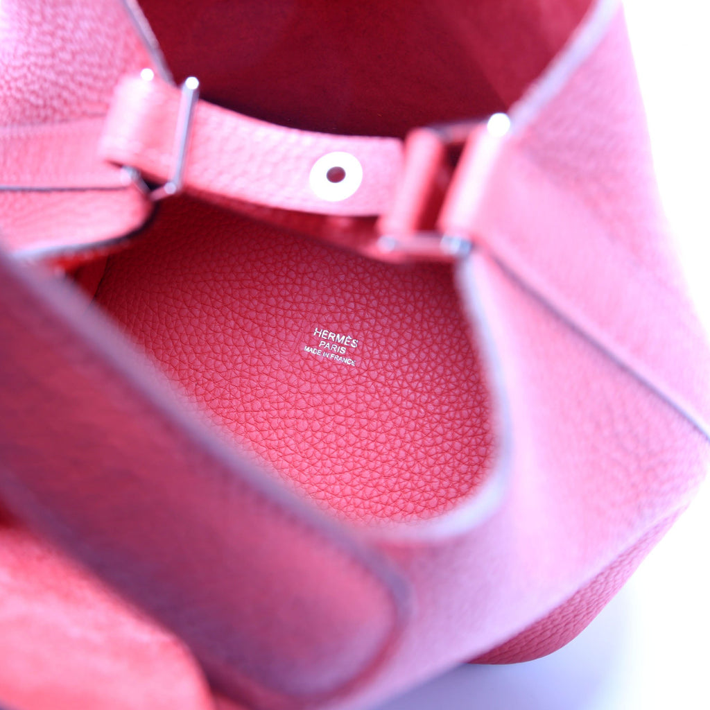 Hermes Picotin 18 Clemence Red