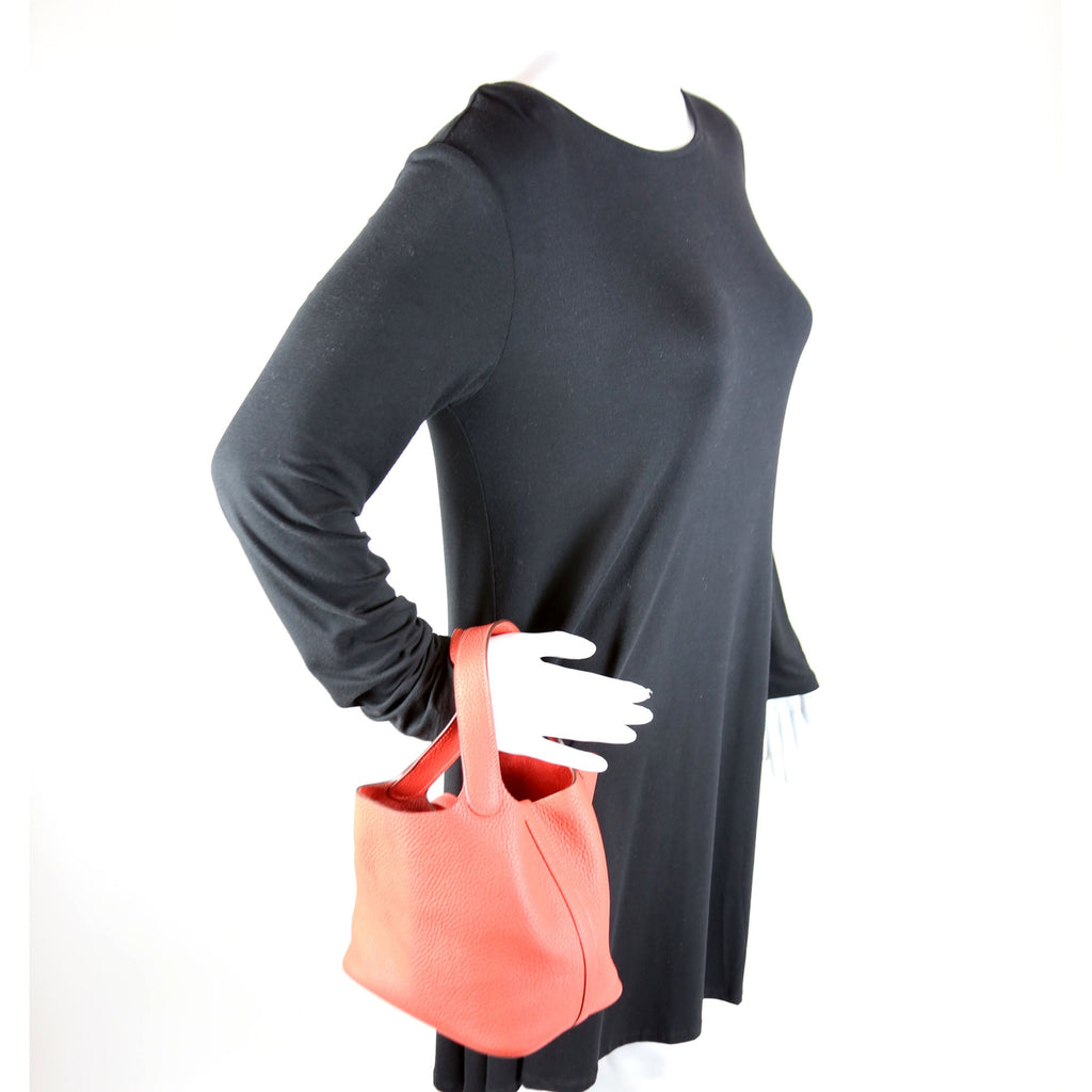 Hermes Picotin 18 Clemence Red
