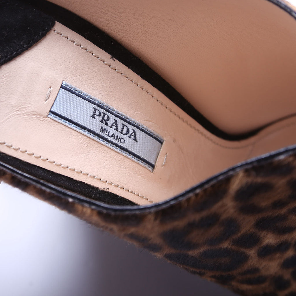 Ponyhair/Suede Wedge Size 40