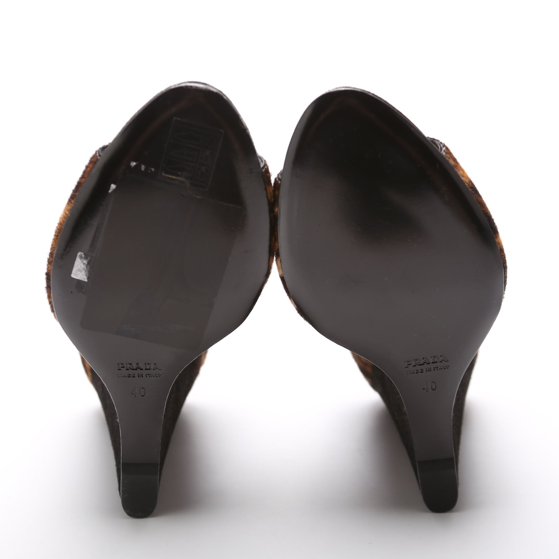 Ponyhair/Suede Wedge Size 40