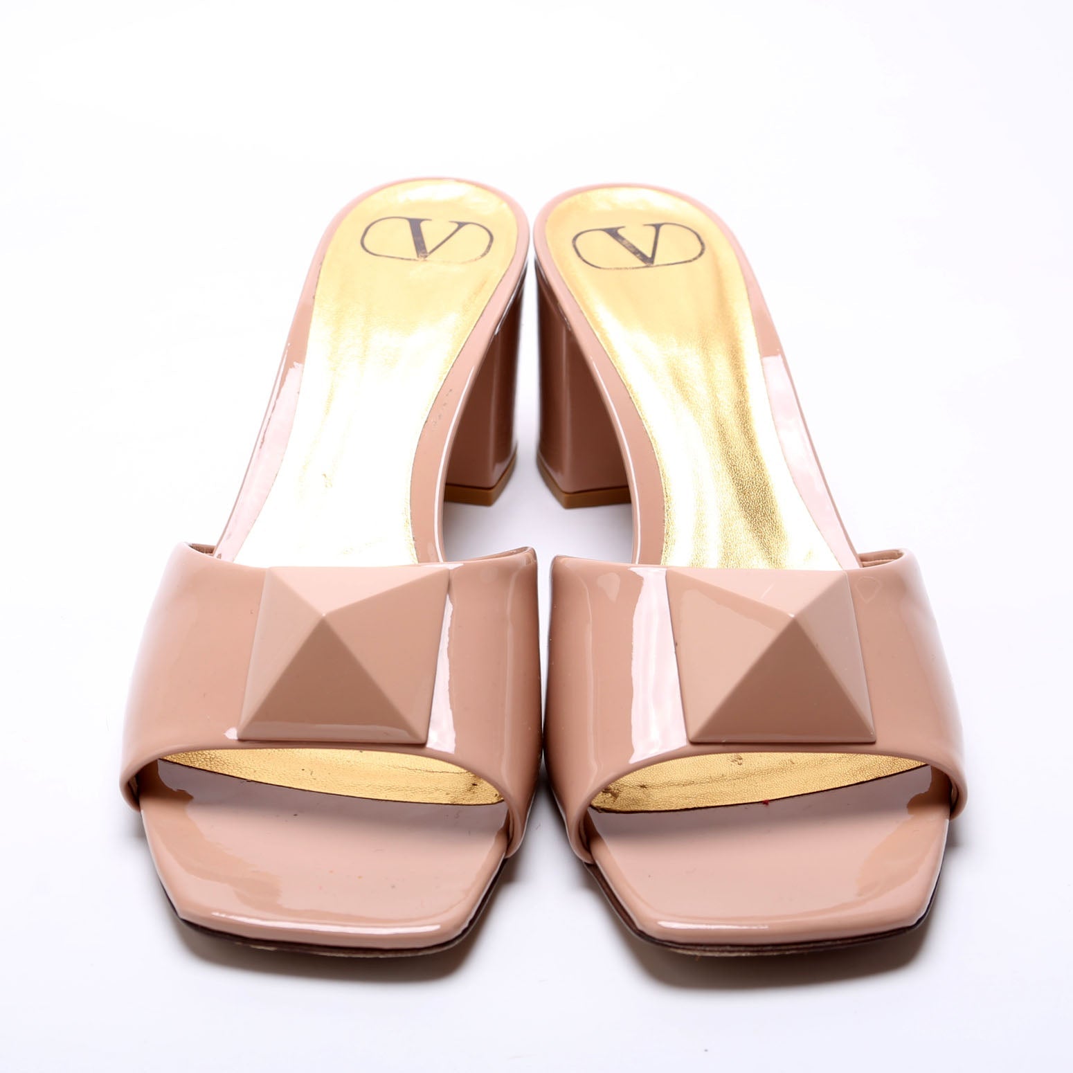 Rockstud Alcove Mesh/Patent Mules Size 40