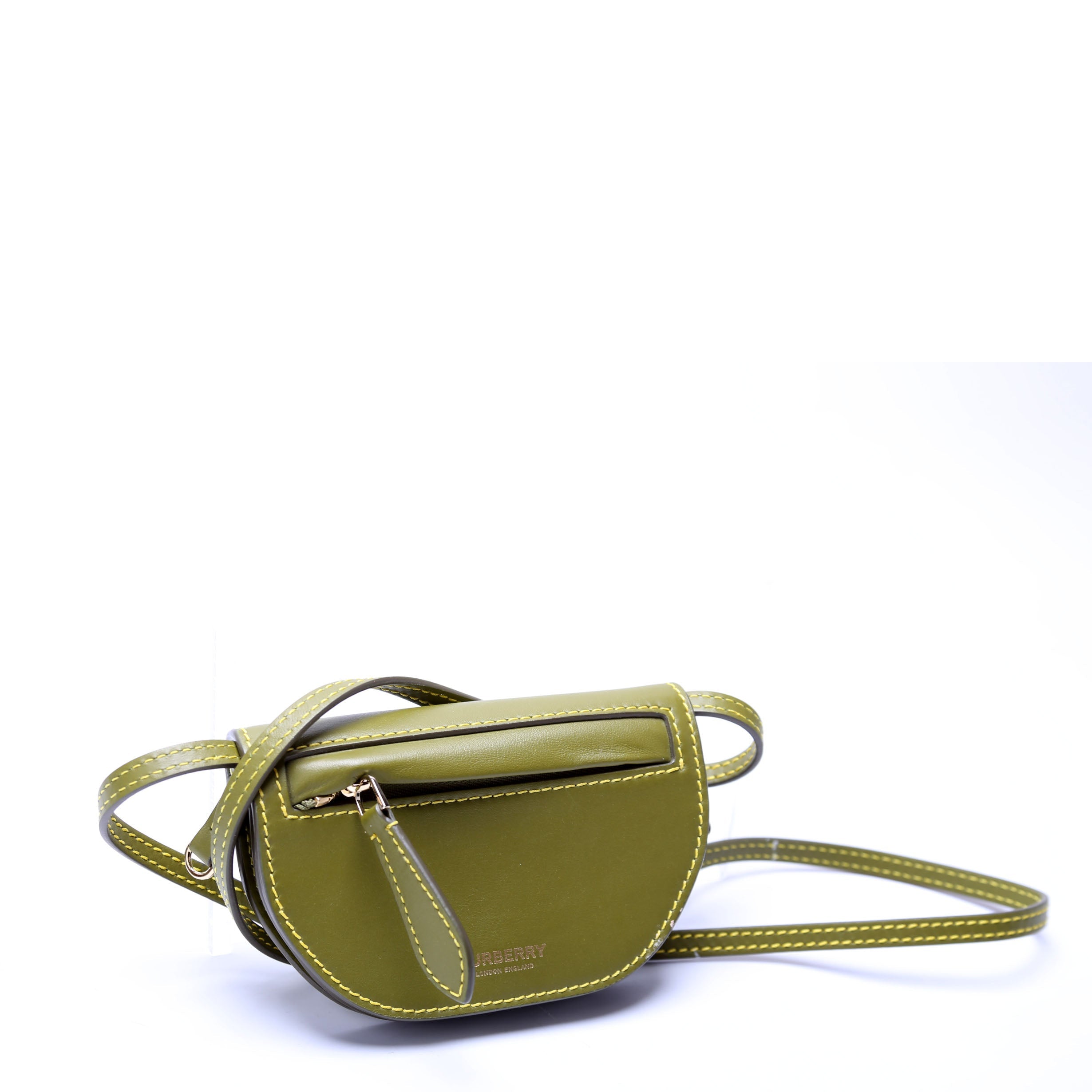 Micro Olympia Crossbody Smooth Leather Green