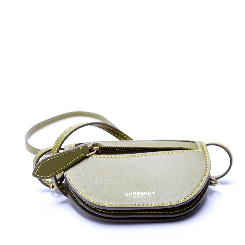 Micro Olympia Crossbody Smooth Leather Green