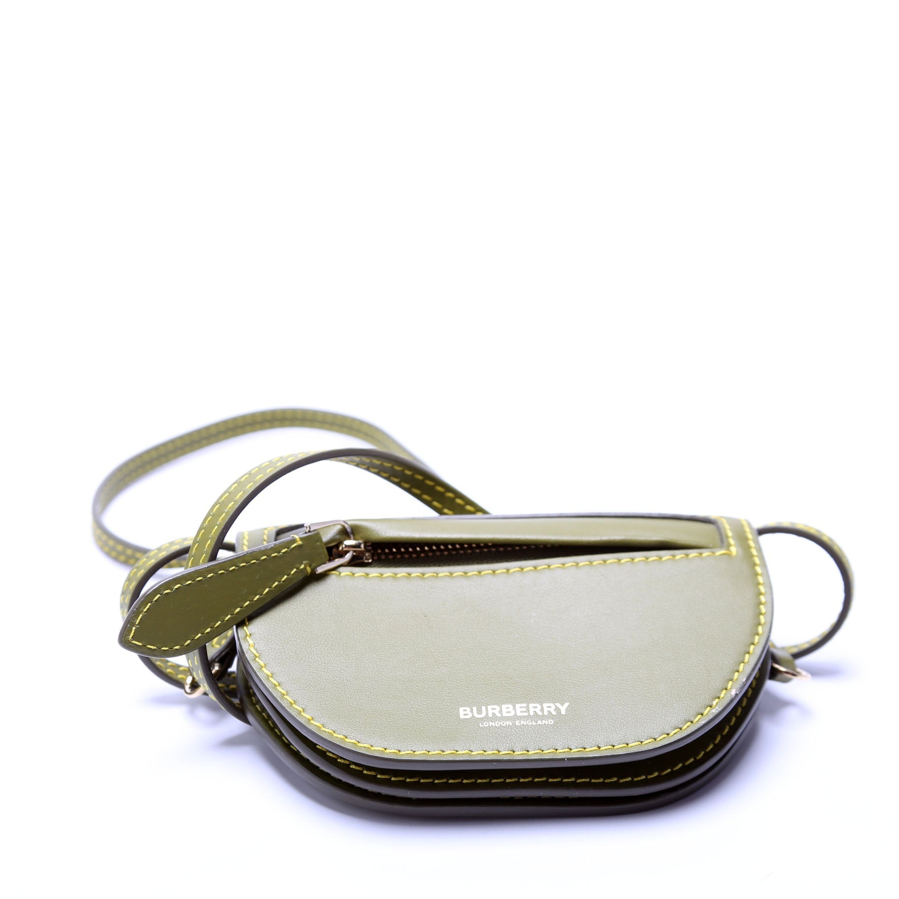 Micro Olympia Crossbody Smooth Leather Green