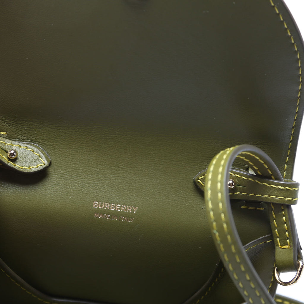 Micro Olympia Crossbody Smooth Leather Green