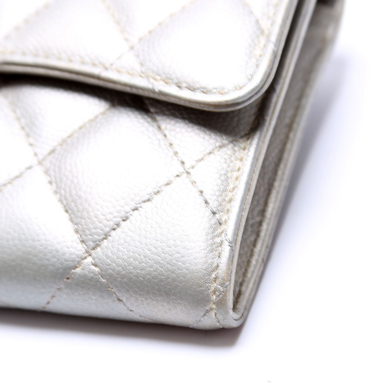 Classic Flap Wallet Long Caviar Grey