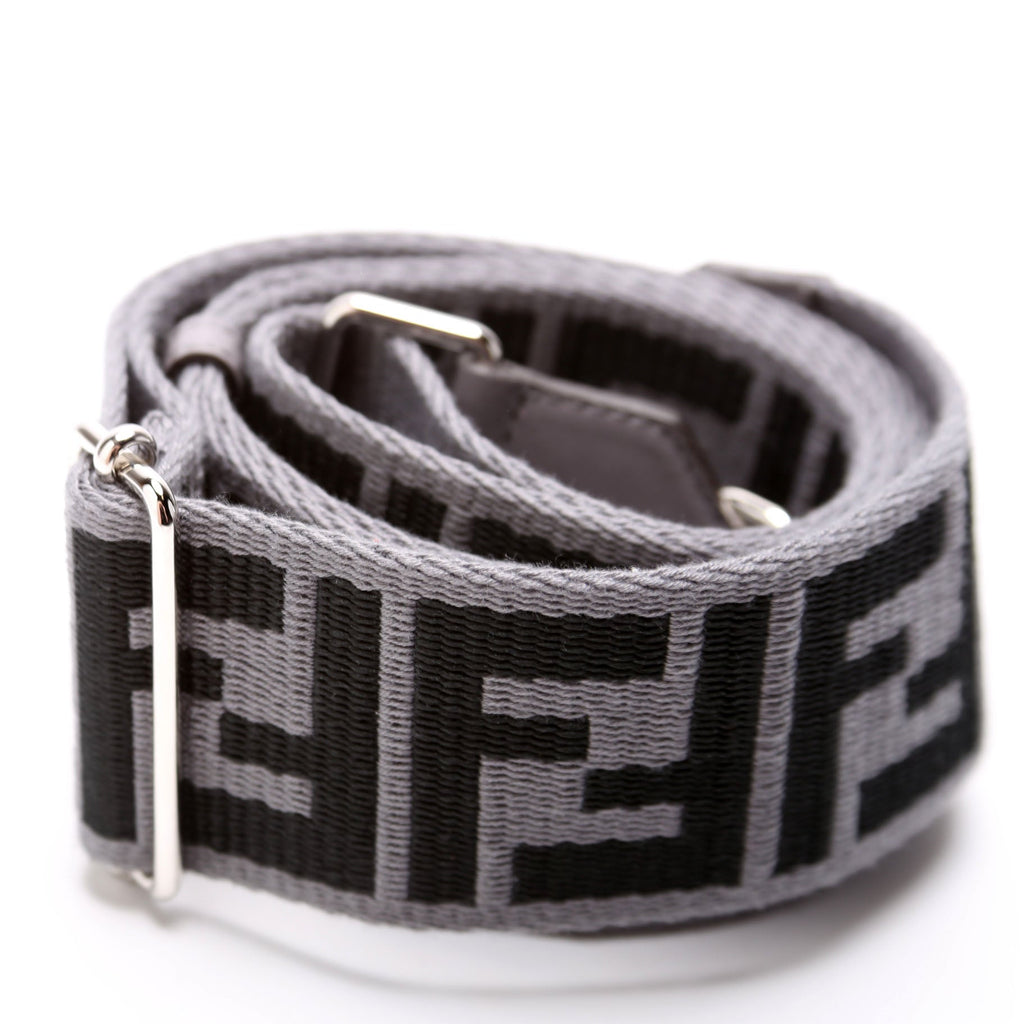 Fendi Strap You FF Canvas Strap Grey/Black
