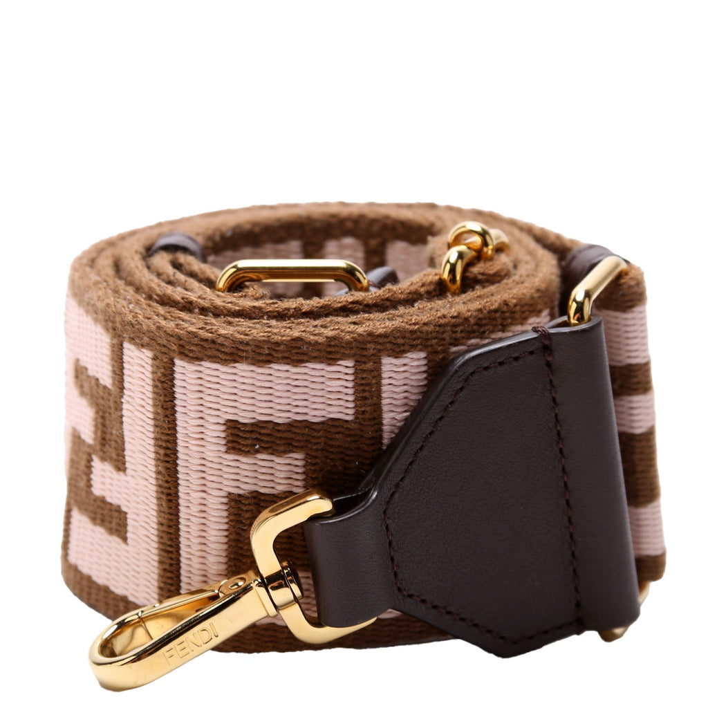 Strap You FF Canvas Strap Brown/Pink