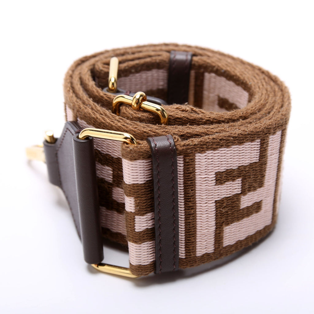 Strap You FF Canvas Strap Brown/Pink