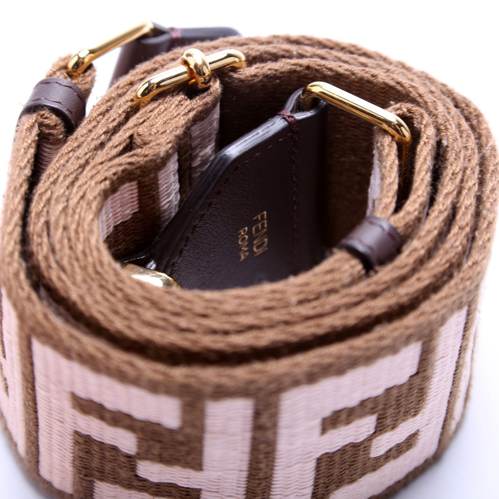 Strap You FF Canvas Strap Brown/Pink