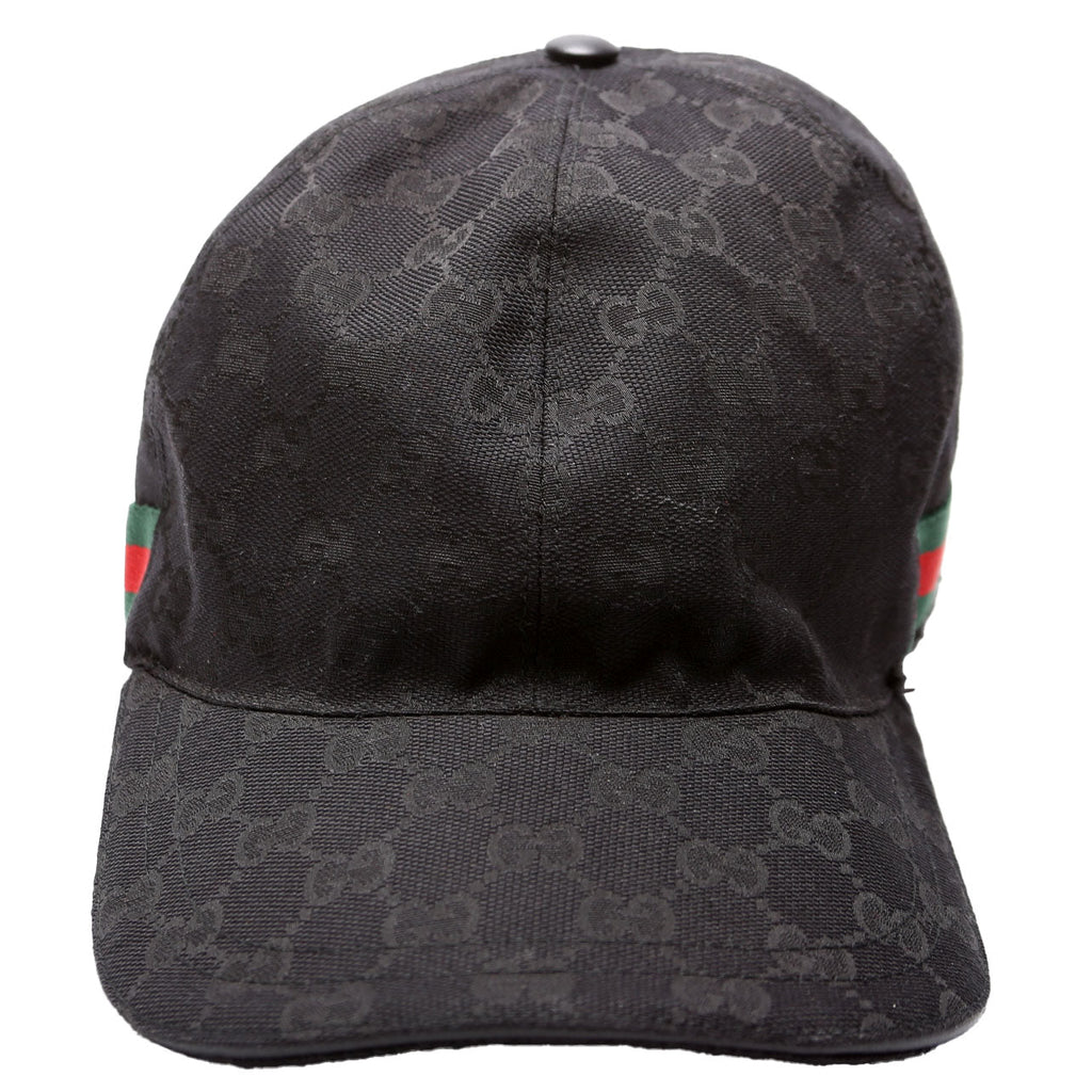 200035 GG Canvas Web Cap Hat Size XXL Black