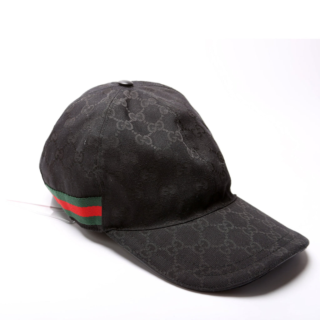 200035 GG Canvas Web Cap Hat Size XXL Black
