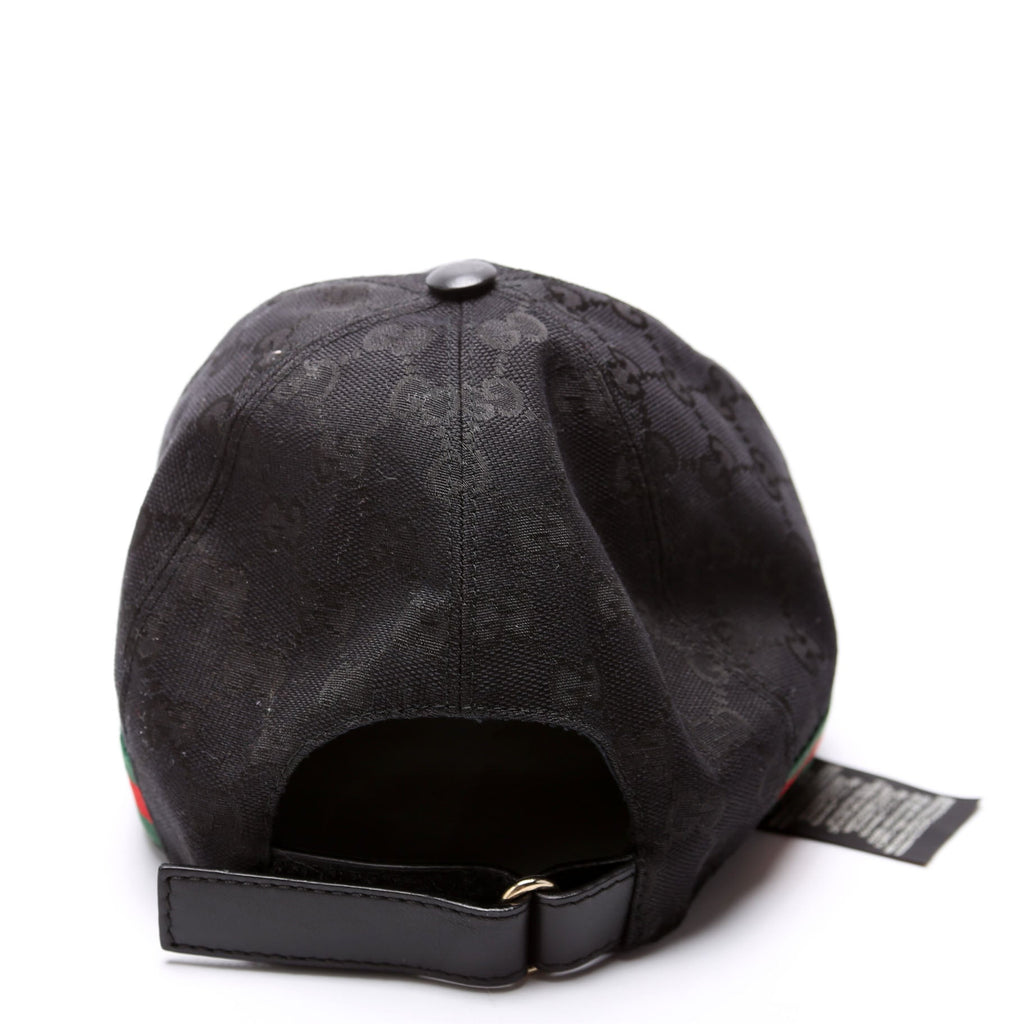 200035 GG Canvas Web Cap Hat Size XXL Black