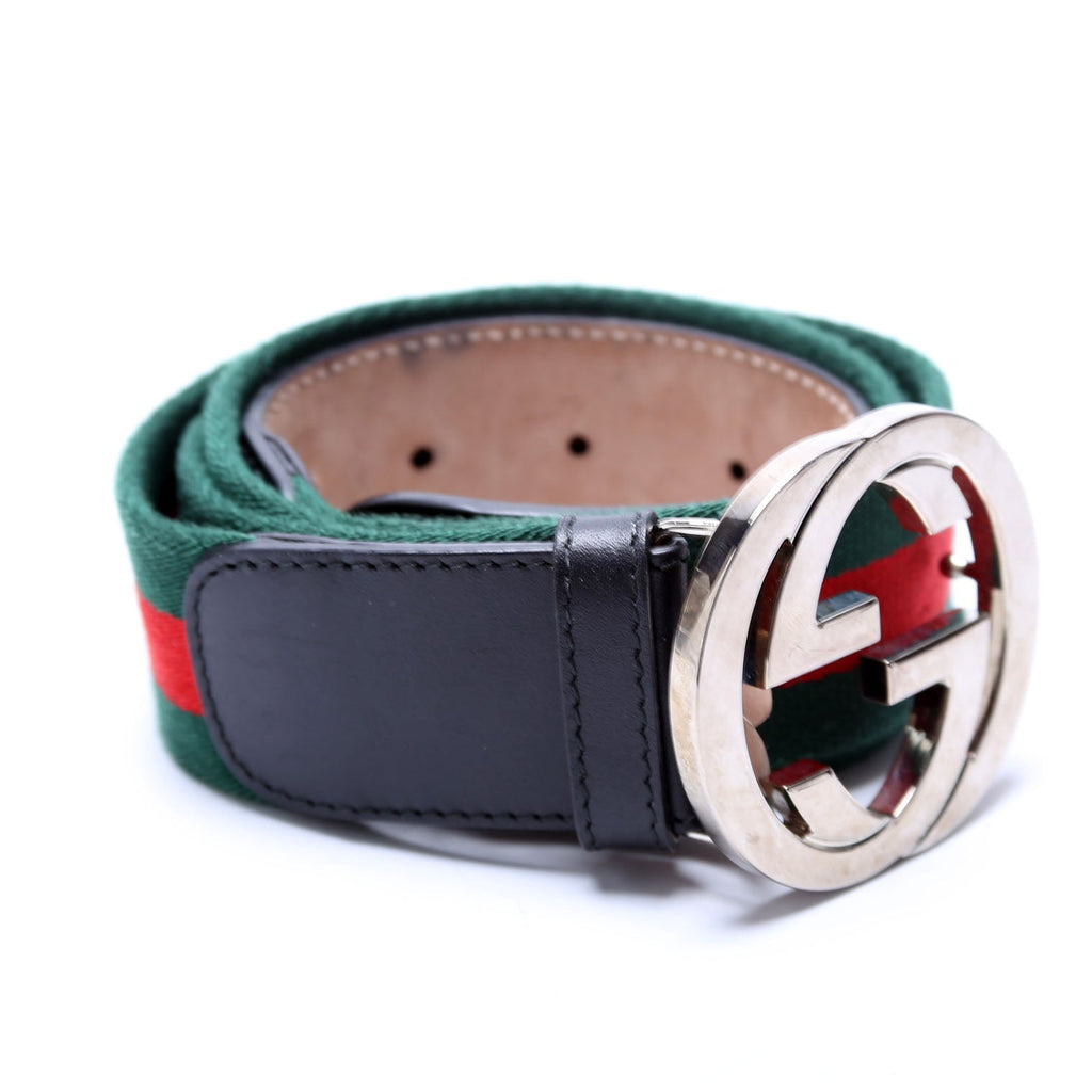 411924 GG Web Belt Size 105/42 Green/Red