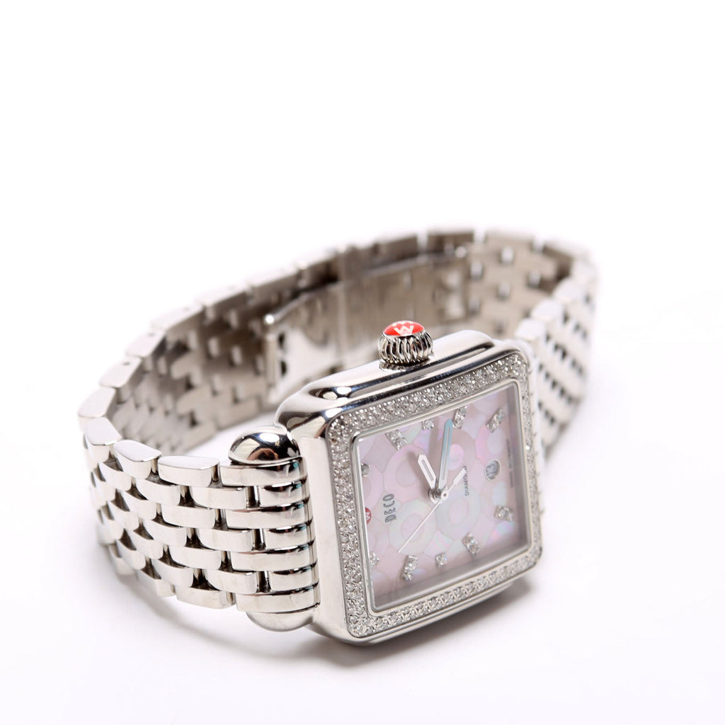 Deco With 0.66CW Diamonds Mother Of Pearl