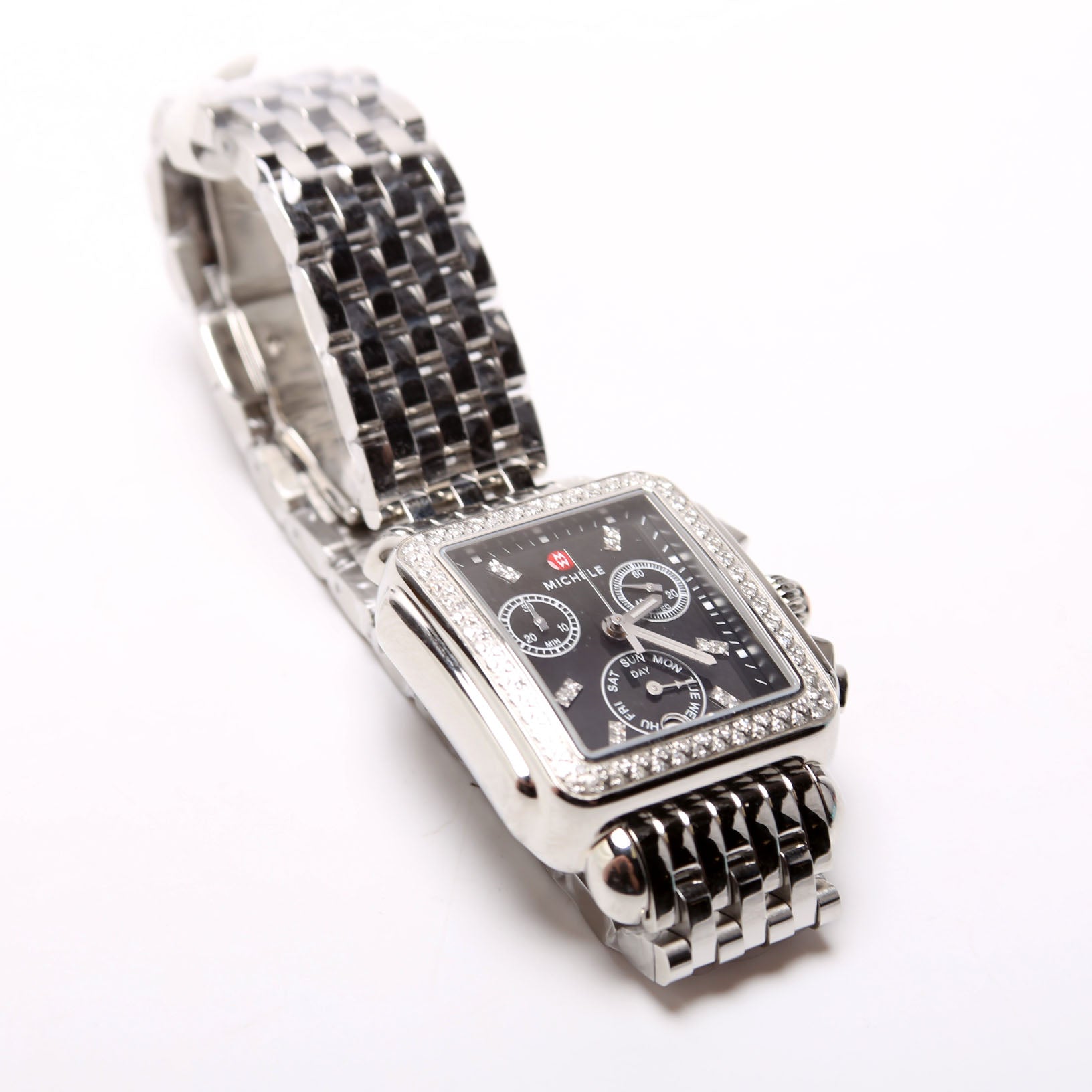 Deco With 0.68CW Diamond Watch Silver/Black