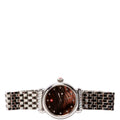 Tiger Diamond Dial Stainless Steel With 0.05CT Diamond Watch Silver/Rose Gold