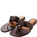 Zucca Bow T-Strap Slide Sandals Size 39