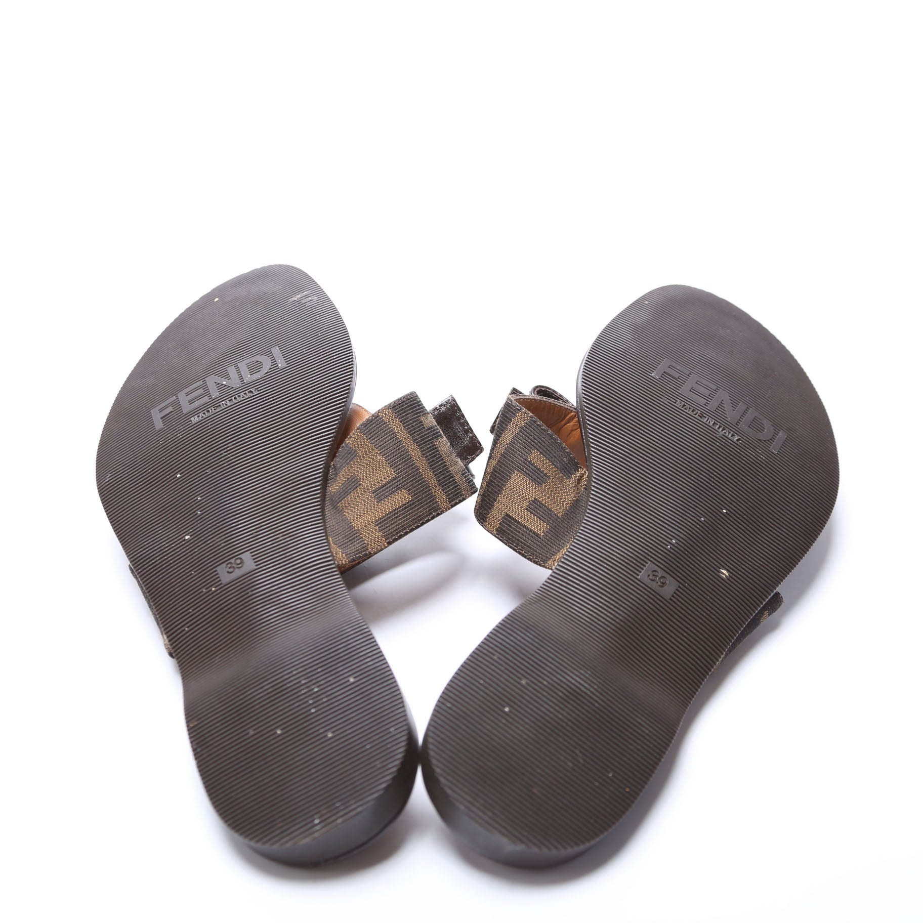 Zucca Bow T-Strap Slide Sandals Size 39