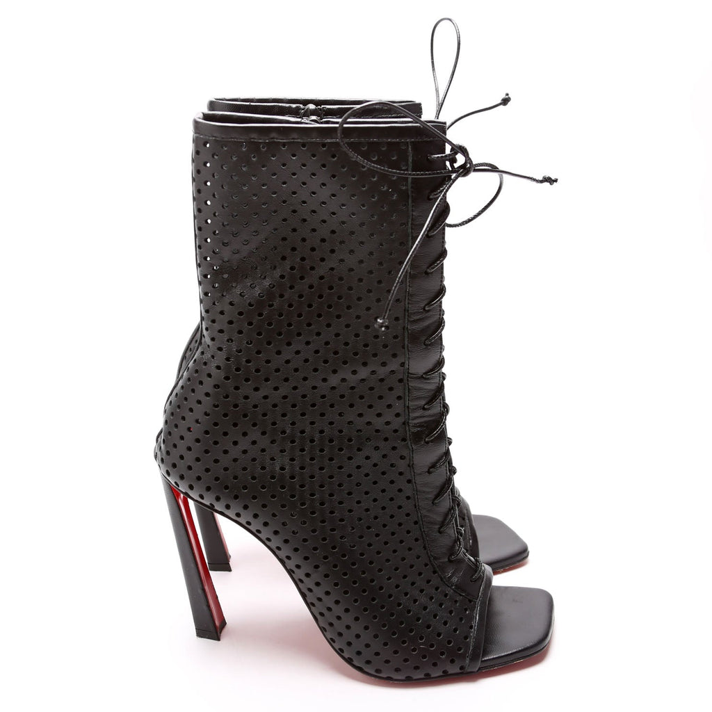 Lasercut Lace Up Boots Size 38.5