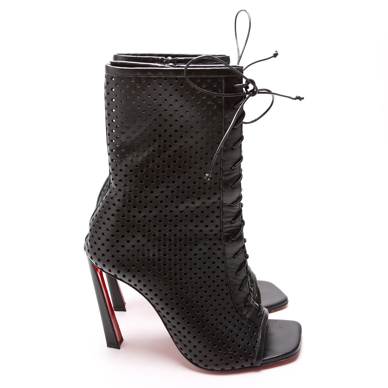 Lasercut Lace Up Boots Size 38.5