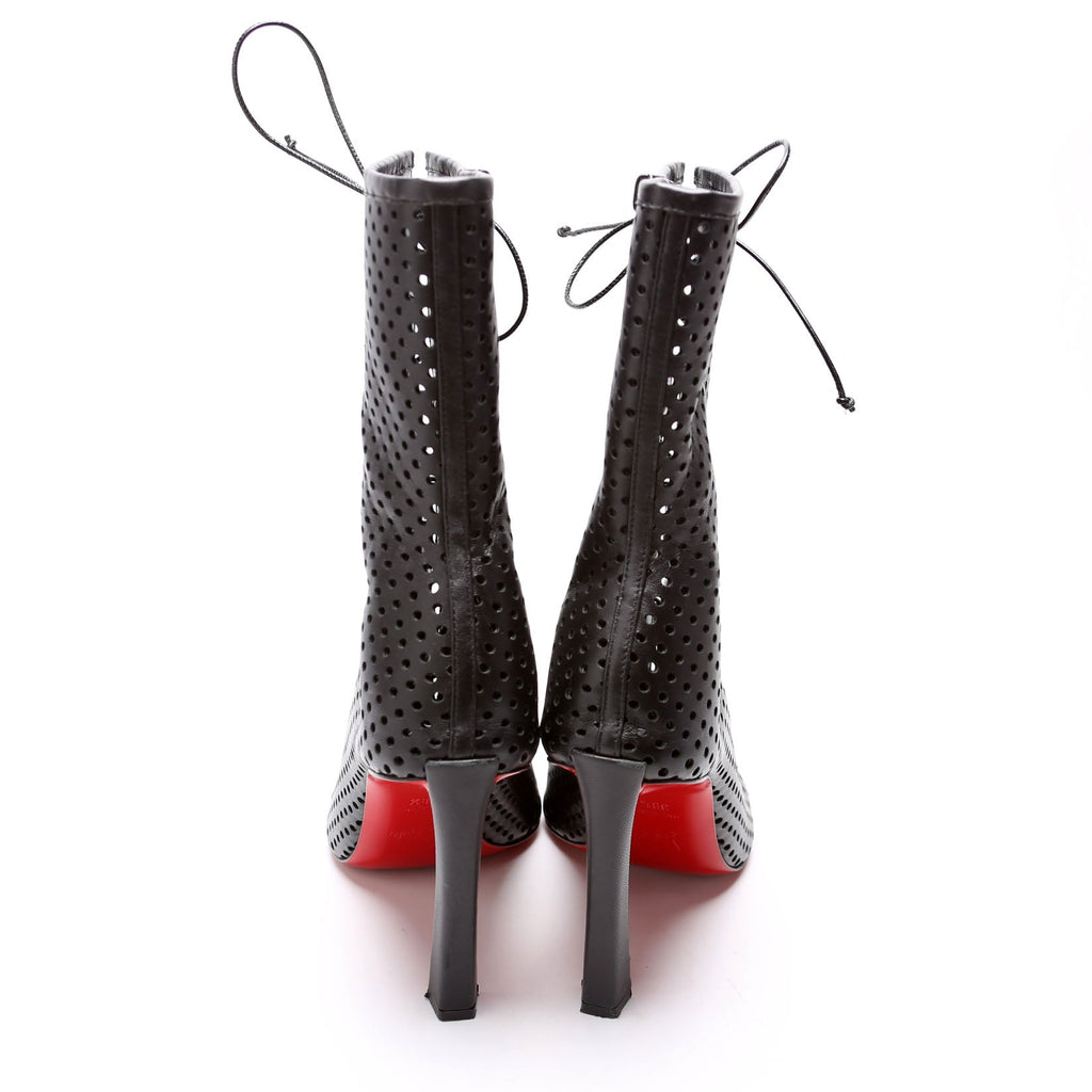 Lasercut Lace Up Boots Size 38.5