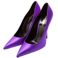 Satin Pumps Size 39.5 Purple