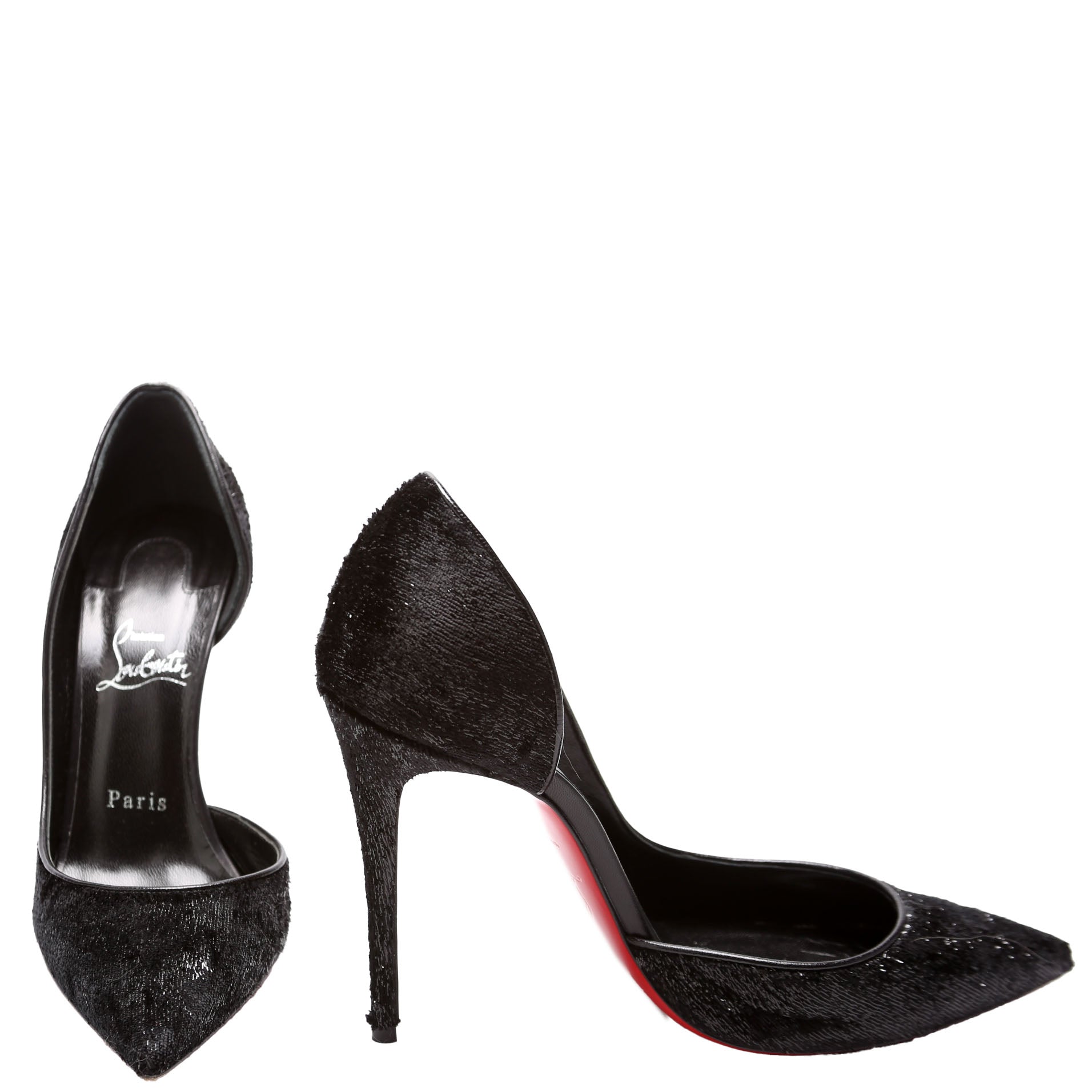 Iriza Velvet 100MM Size 39 Black
