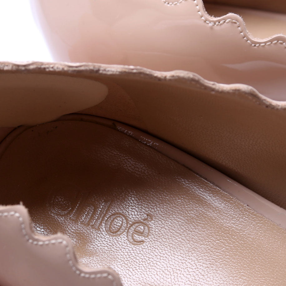 Lauren Scallop Edge 50MM Pumps Size 36 Tan