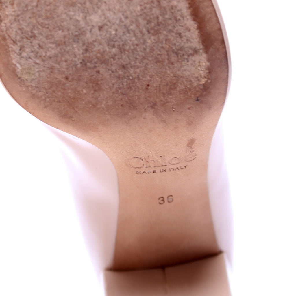 Lauren Scallop Edge 50MM Pumps Size 36 Tan