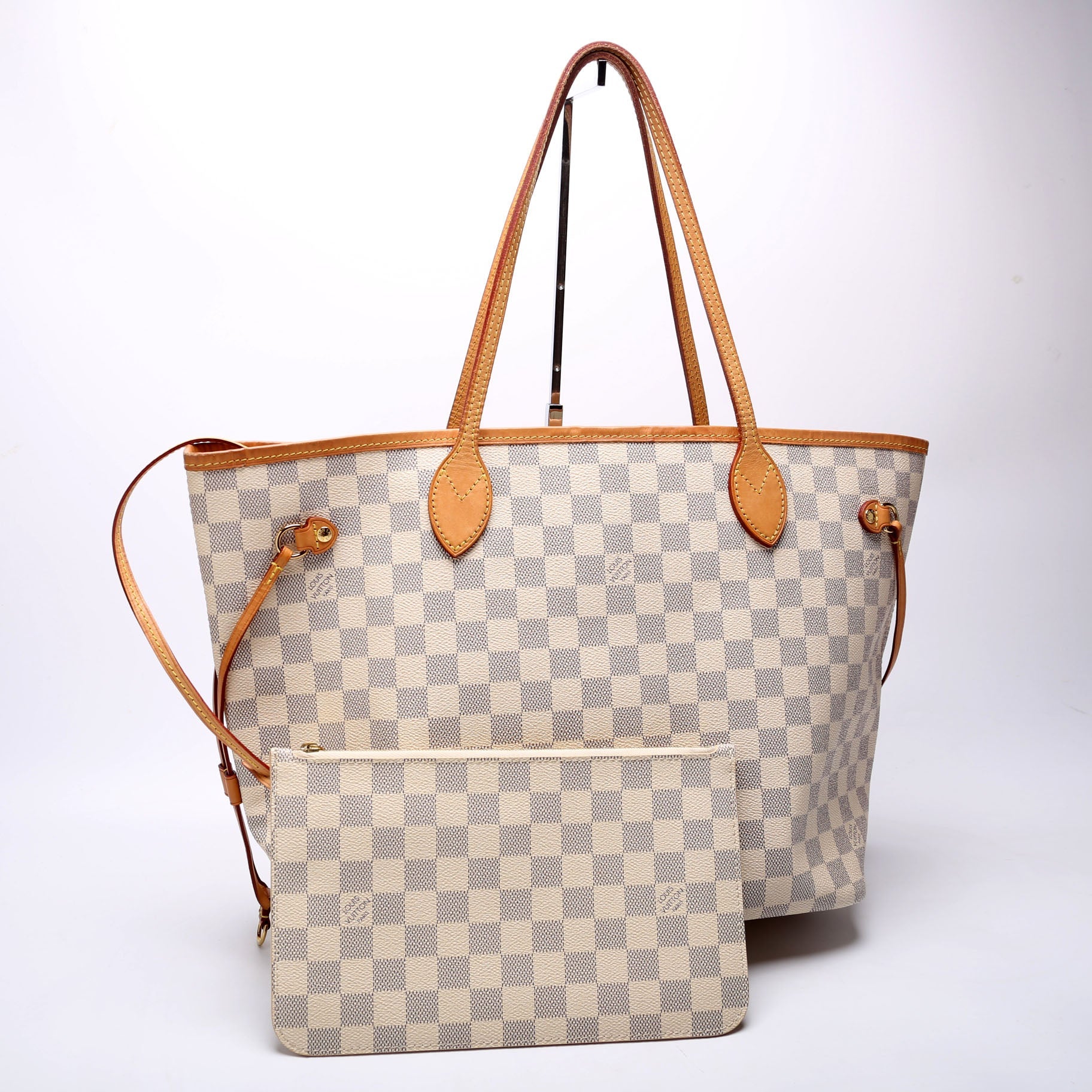 Neverfull MM W/ Wallet Damier Azur