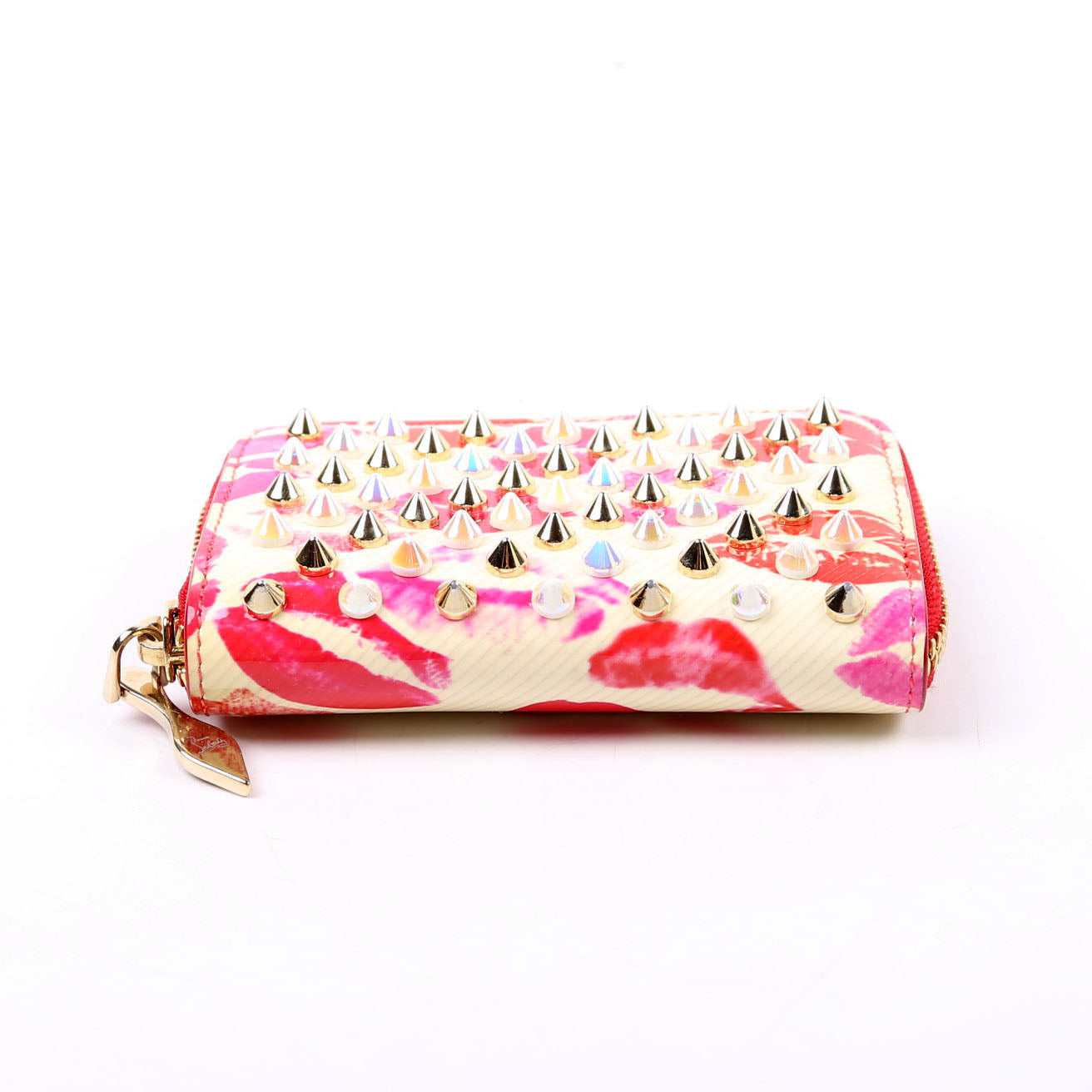 Panettone Spiked Lips Coin Purse Red/Multicolor