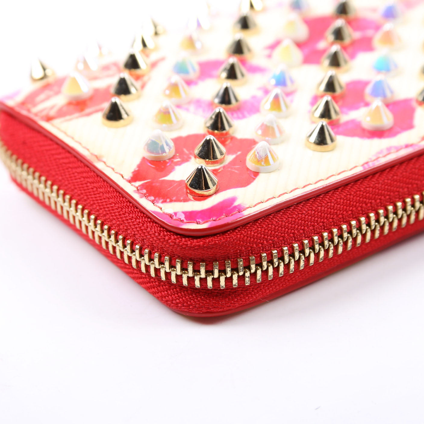 Panettone Spiked Lips Coin Purse Red/Multicolor