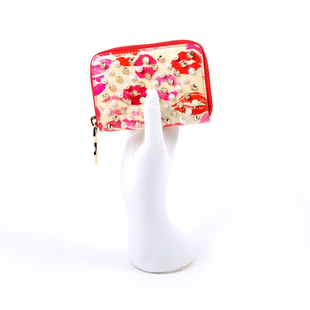 Panettone Spiked Lips Coin Purse Red/Multicolor