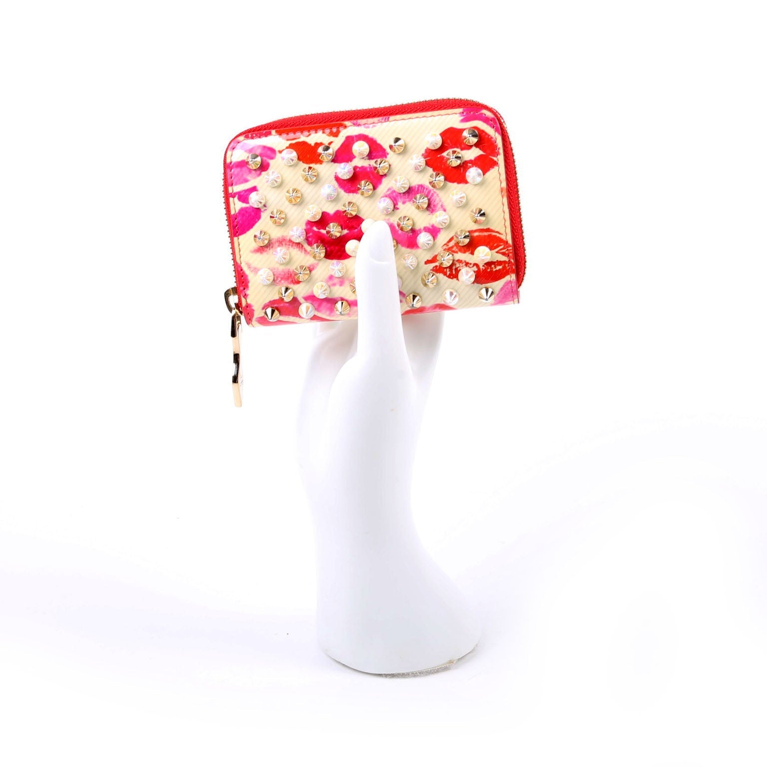 Panettone Spiked Lips Coin Purse Red/Multicolor